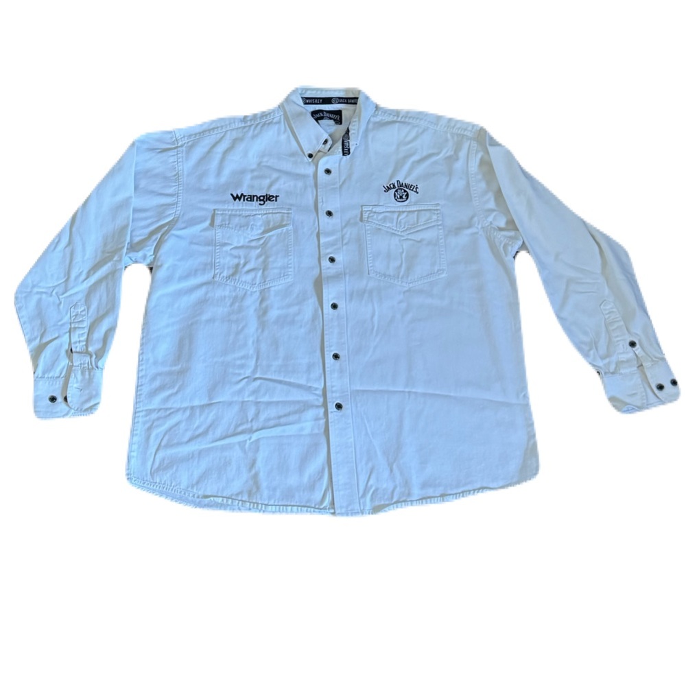 Wrangler Jack Daniels Extra Large White Western Shirt